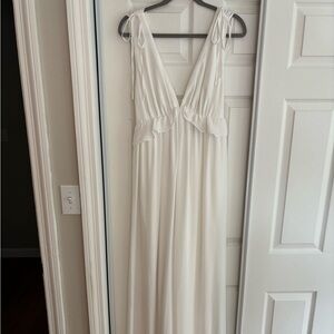 Lulus White Wide Leg Jumpsuit